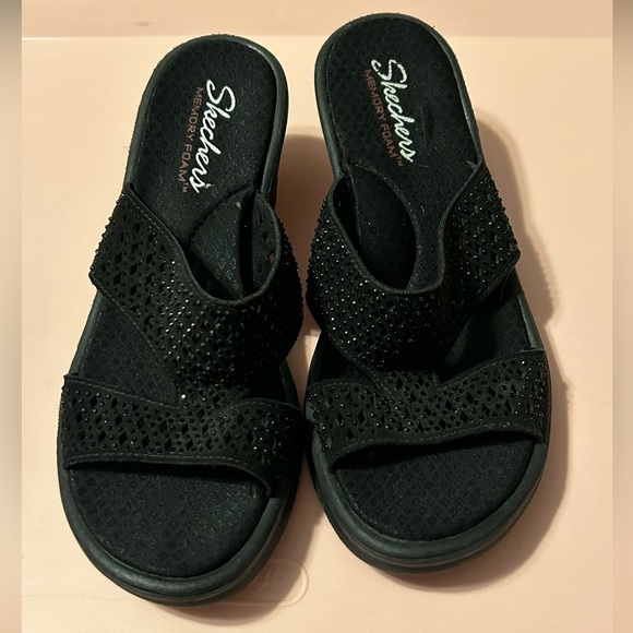 Skechers Shoes - Skechers Rumblers Ibiza Wave Summer Wedge Sandals Womens 6.5